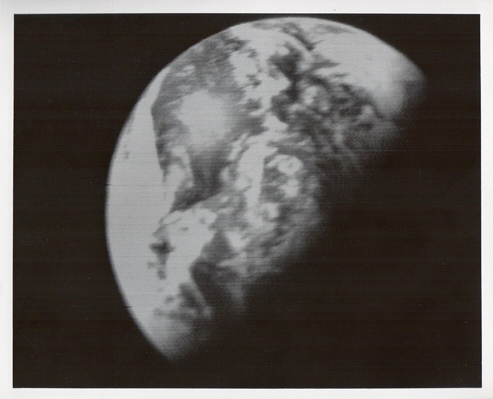 The Earth, a still from the live telecast, Apollo 8, Decembe