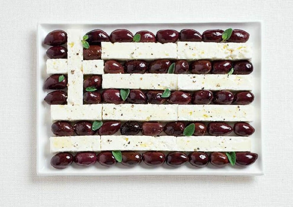 Greece – olives and feta cheese