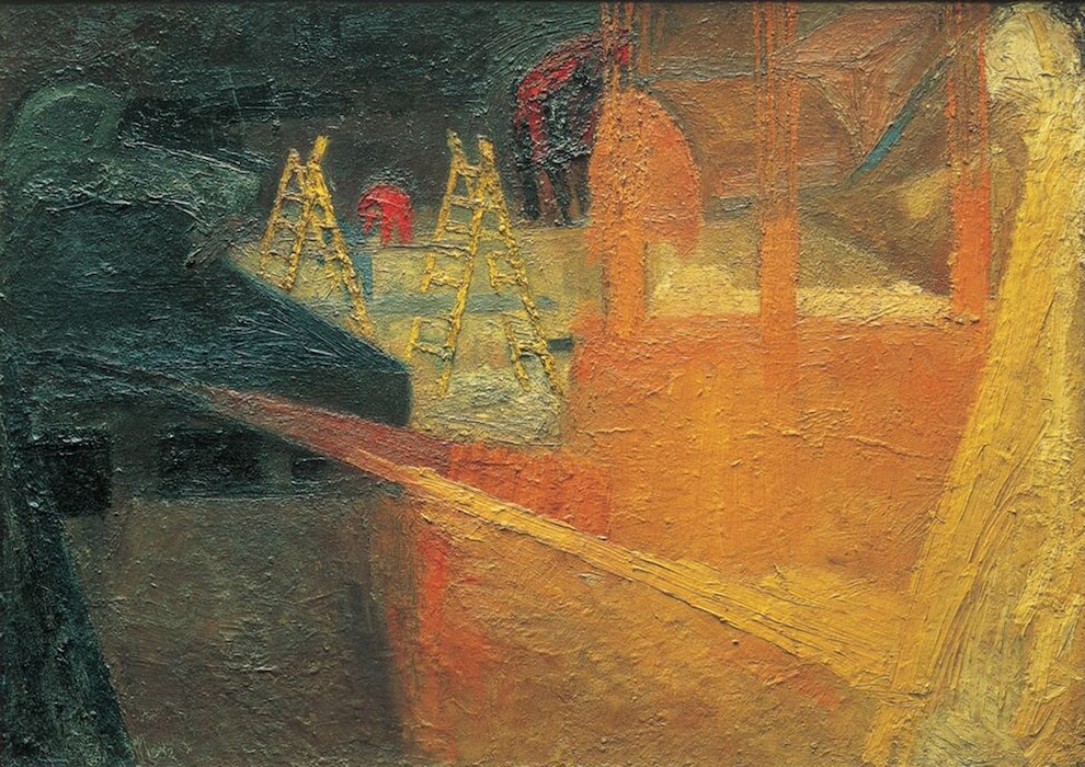 Frank Auerbach, Summer Building, 1952
