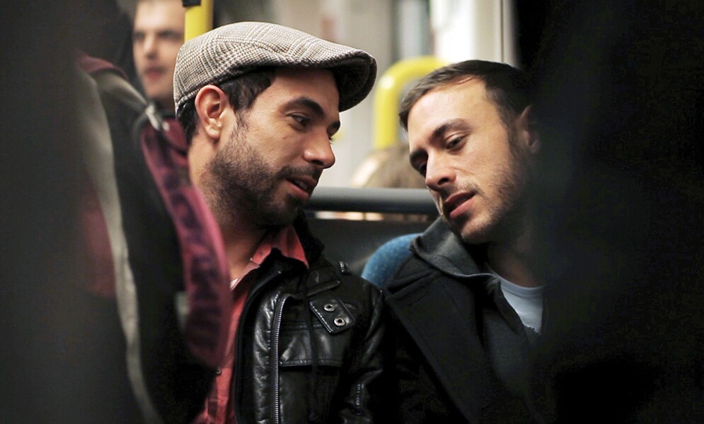 On the set of Weekend by Andrew Haigh