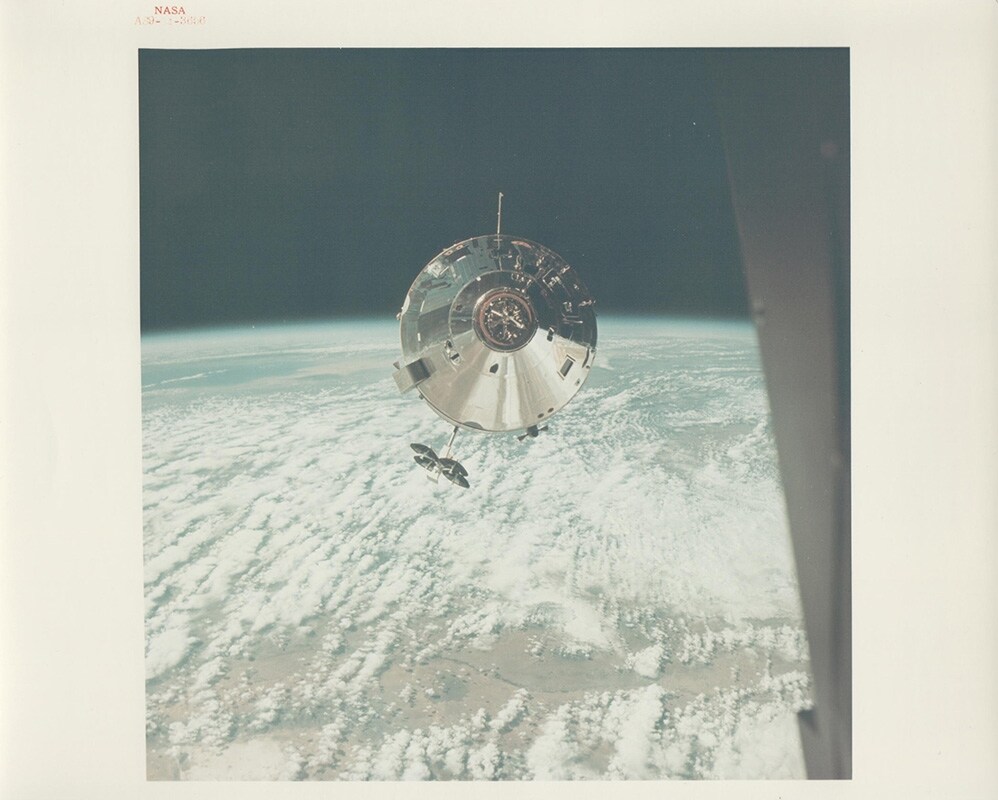Command and Service Module seen from the Lunar Module, Apoll